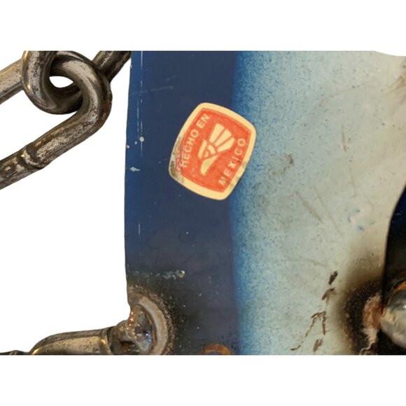 Handmade 3D MOBIL Oil Metal Sign Advertising Made Mexico 15" Diameter MAN CAVE - Picture 8 of 8